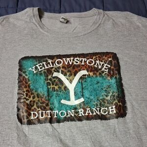 Gildan Gray Yellowstone Dutton Ranch Tee